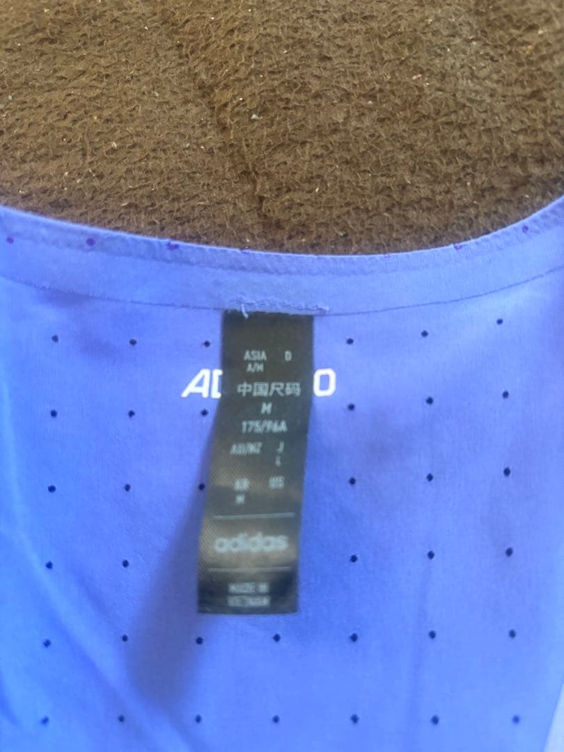 adidas アディゼロ　ランニングシャツ　シングレットL