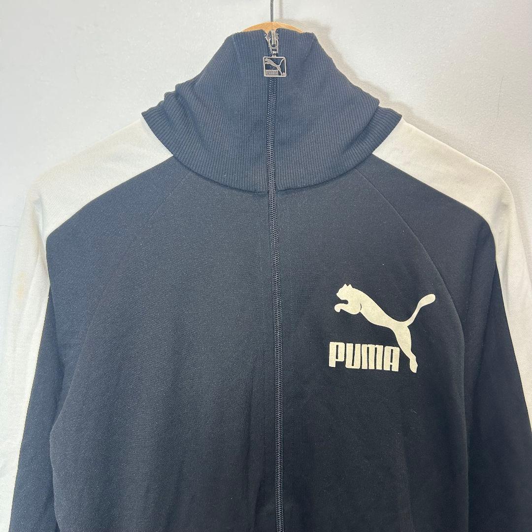 美品　PUMA トラックジャケット ブラック M 古着 ジャージ