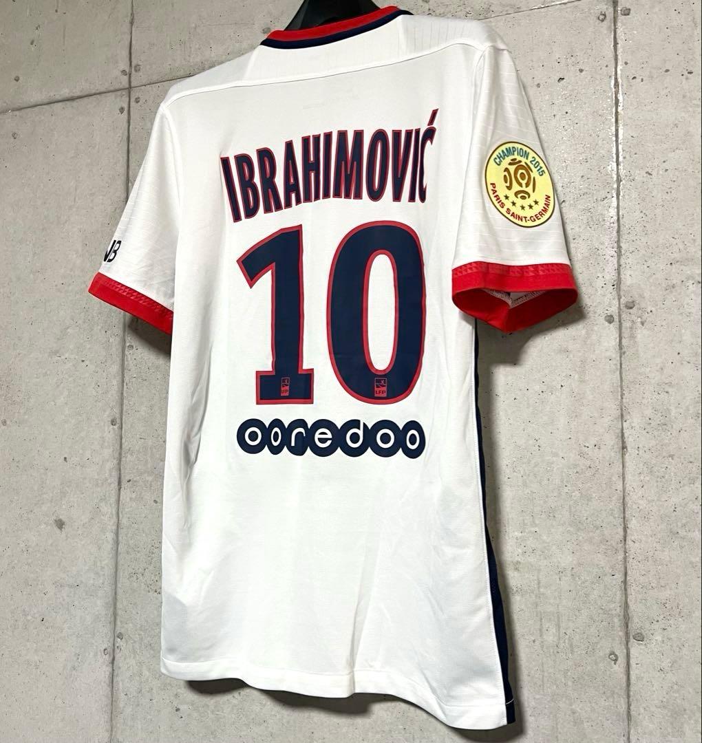 【極美品！】14/15 PSG ♯10イブラヒモヴィッチ【Mサイズ相当】アウェイ