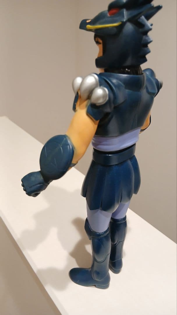 無版権　パチ　聖闘士星矢　ドラゴン紫龍　ソフビ　当時物　台湾製