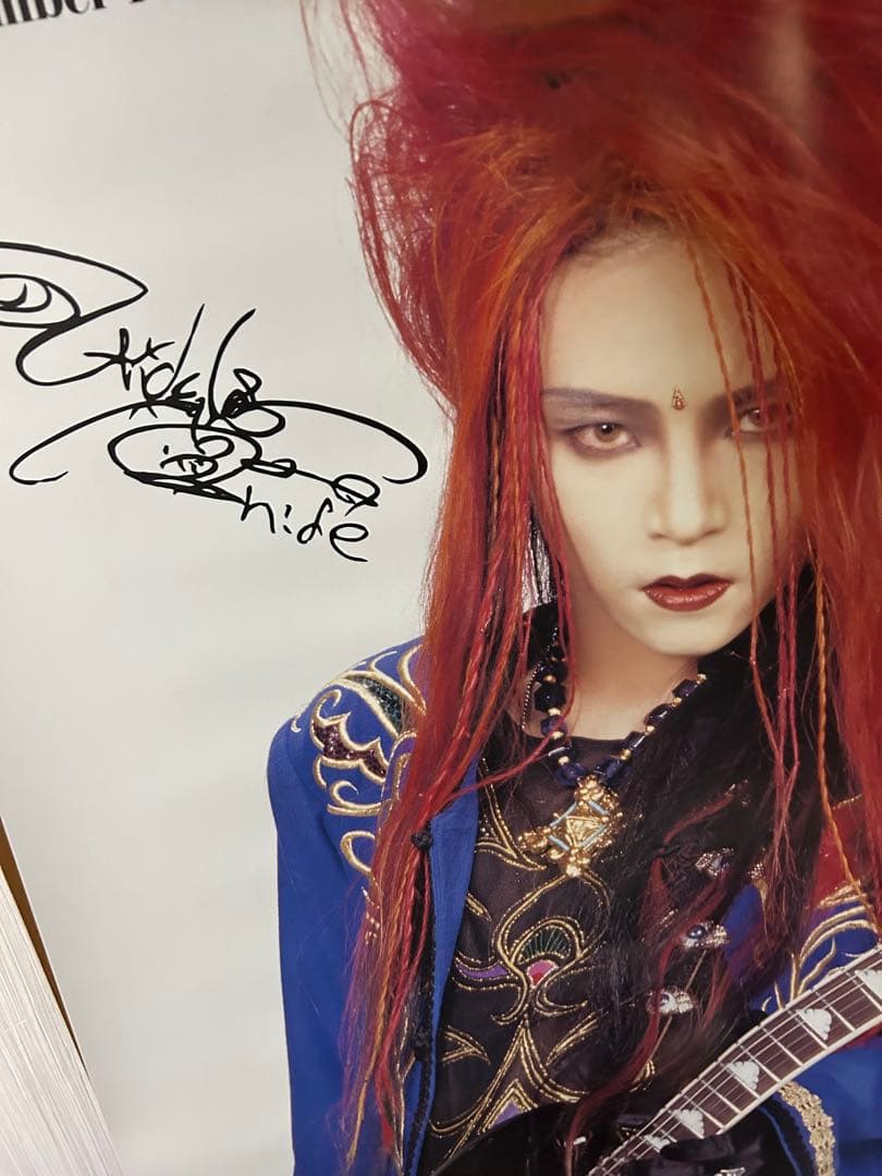 hide 印刷サイン入り等身大ポスター 予約特典