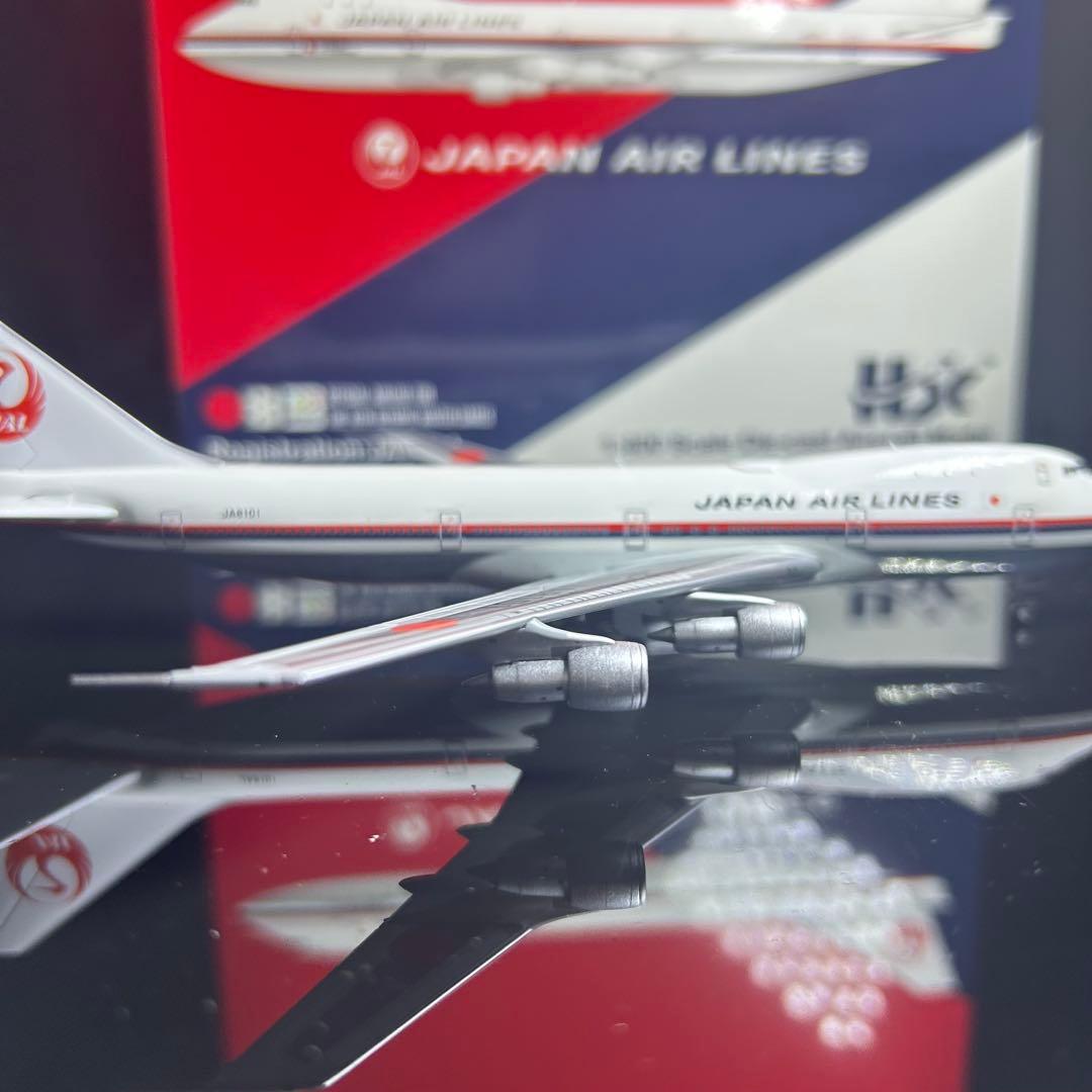 Hxmodel JAL B747-100 JA8101 1/400 スタンド付