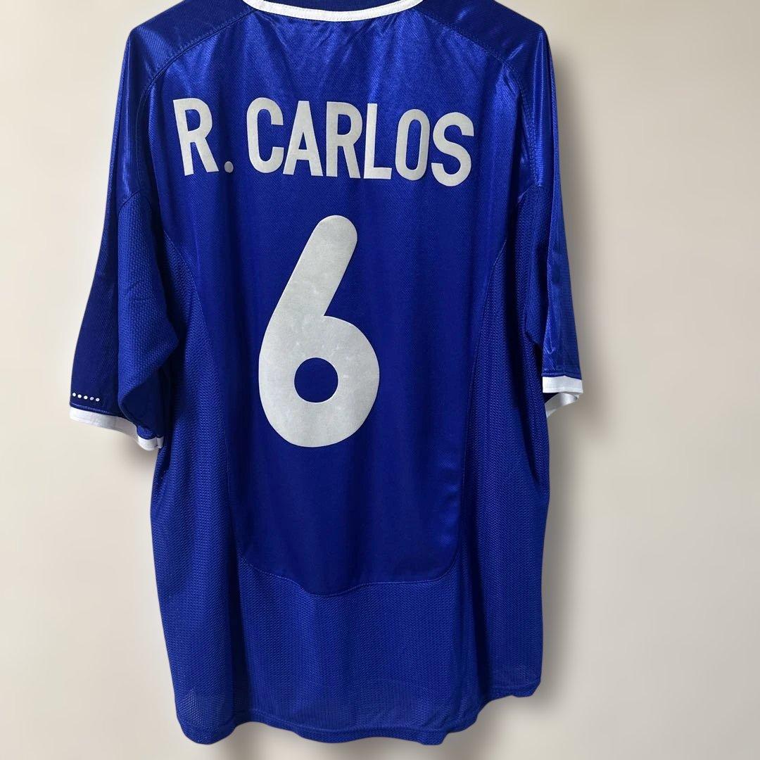 Nike ブラジル代表 シャツ 青 L ロベルト　カルロス