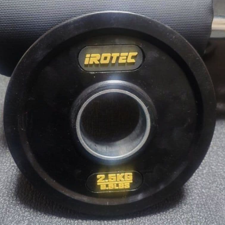 iROTECオリンピックラバープレート4枚セット2.5kg1.25kg 筋トレ