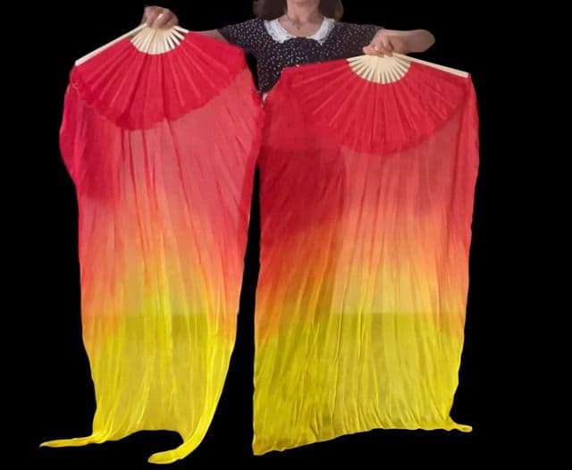 ベリーダンスファンベールクロップド ワイド ベリーダンスfan veil