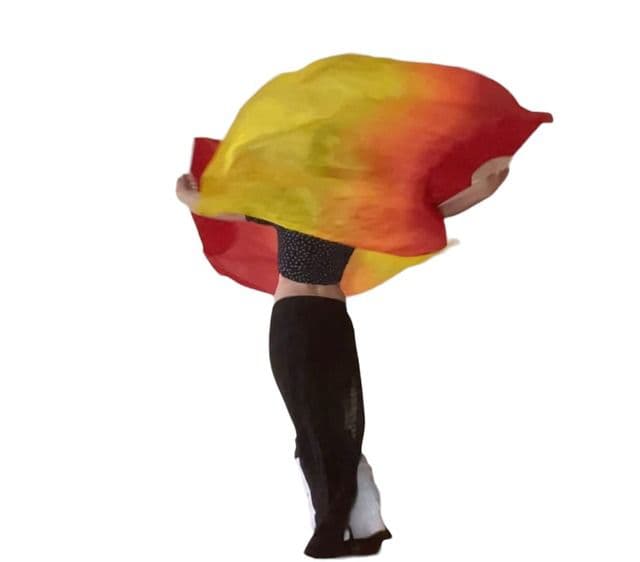ベリーダンスファンベールクロップド ワイド ベリーダンスfan veil