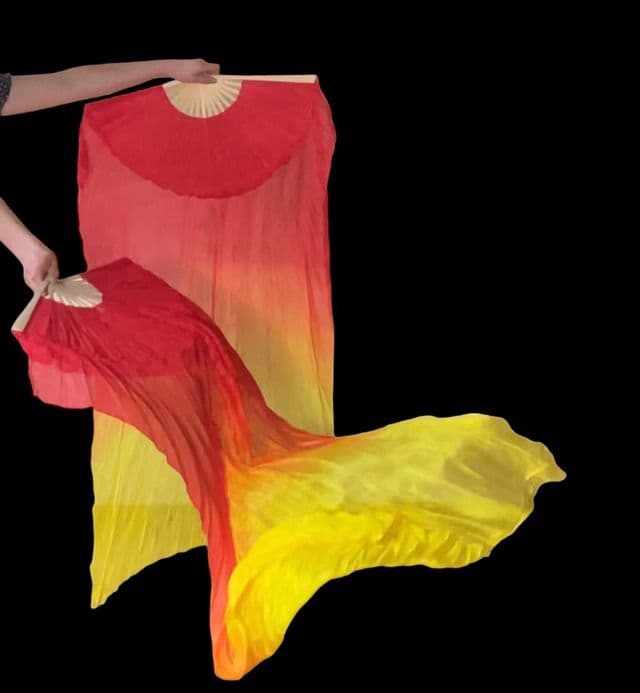 ベリーダンスファンベールクロップド ワイド ベリーダンスfan veil