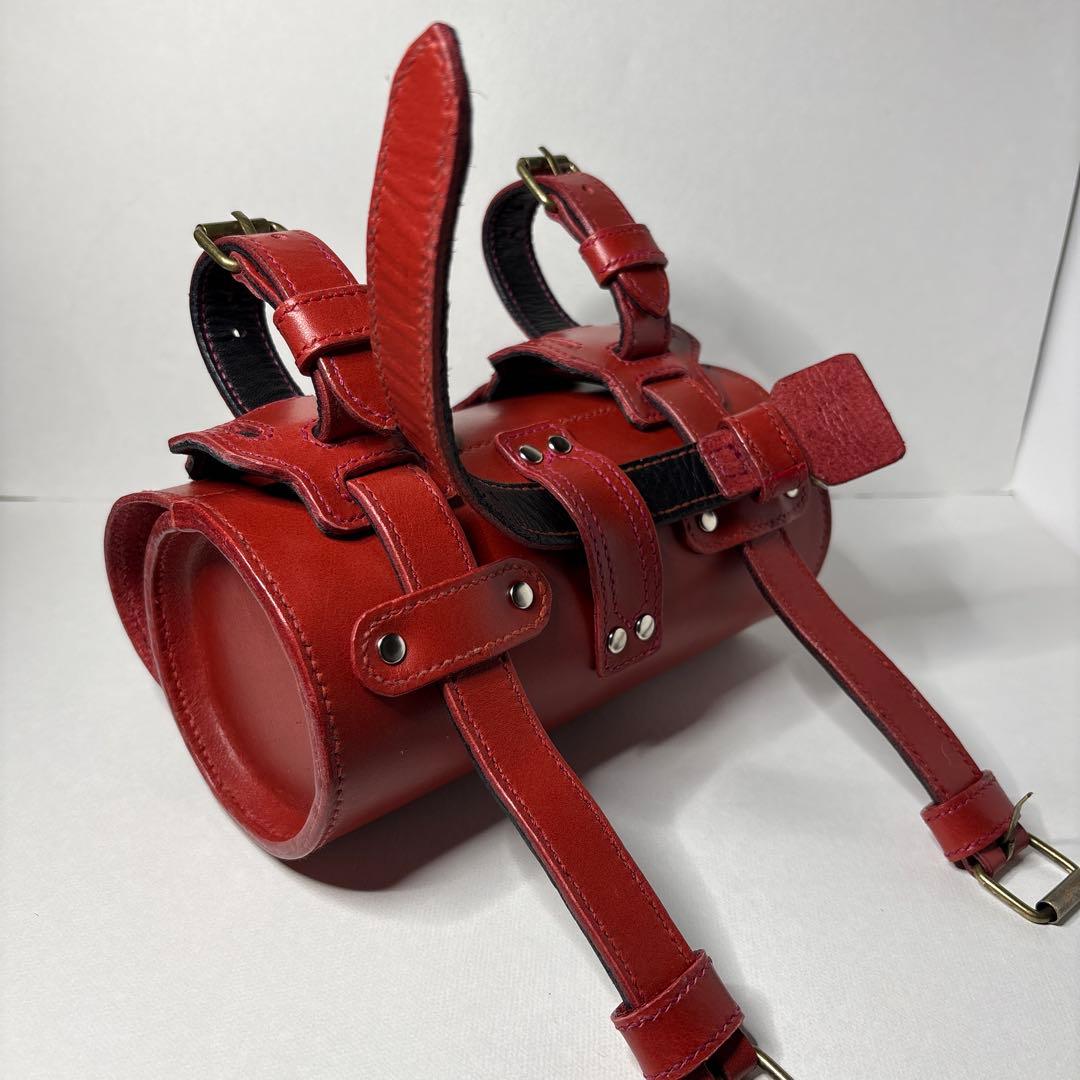 第3弾　レザー製サドルバッグ　筒型