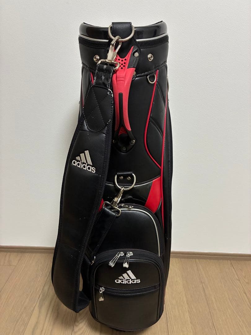 adidas キャディバッグ ブラック/レッド