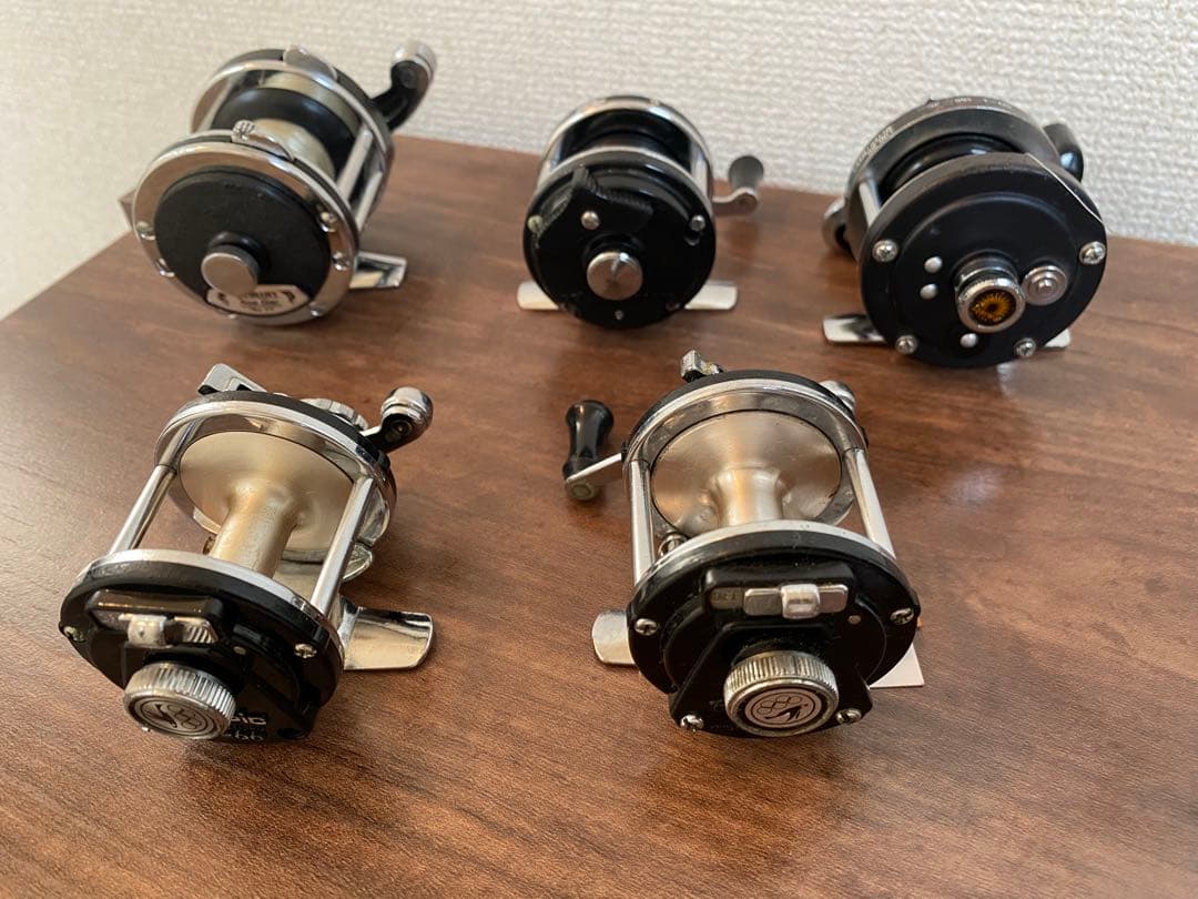 値下げ　オールドベイトリール 5個セット ダイワ、オリムピック等　小型両軸リール