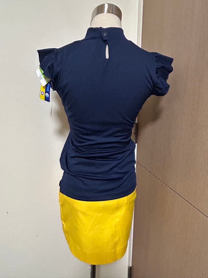 LOUDMOUTH ラウドマウス　ストレッチツイル エンボススカート イエローS