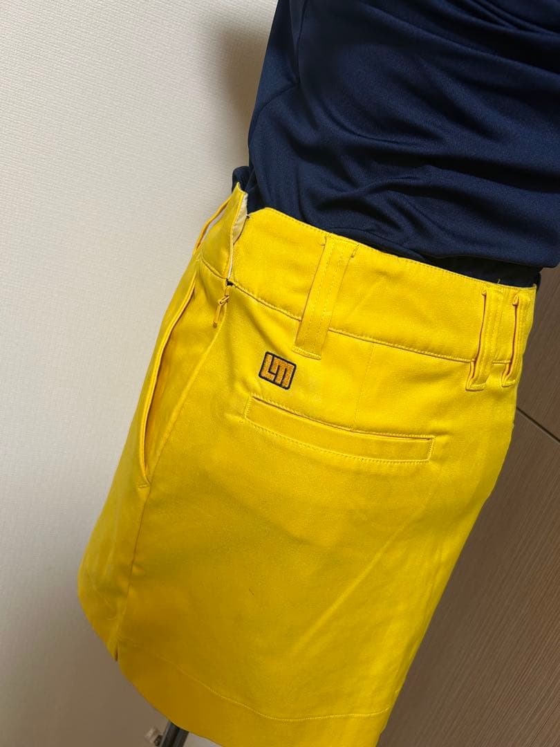 LOUDMOUTH ラウドマウス　ストレッチツイル エンボススカート イエローS