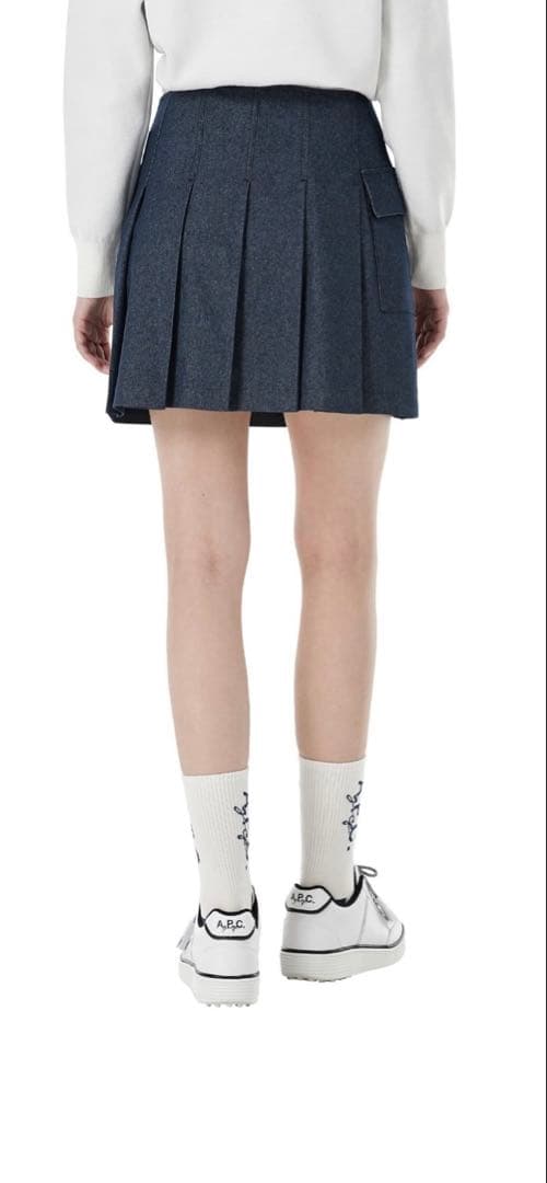 A.P.C. GOLF(アー・ペー・セー ゴルフ）デニム風プリーツスカート⭐︎新品