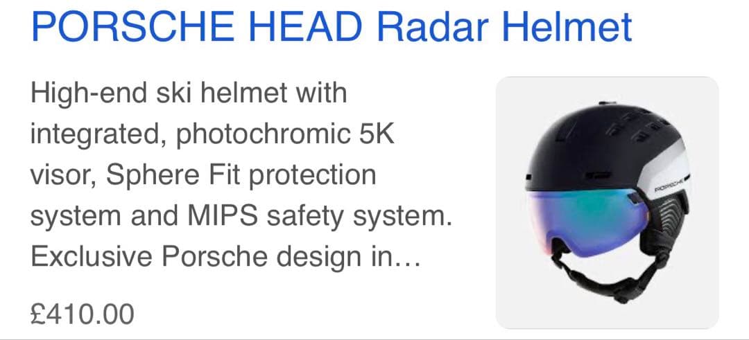 HEAD Porsche Radar 5K Photo MIPS ヘルメットBK