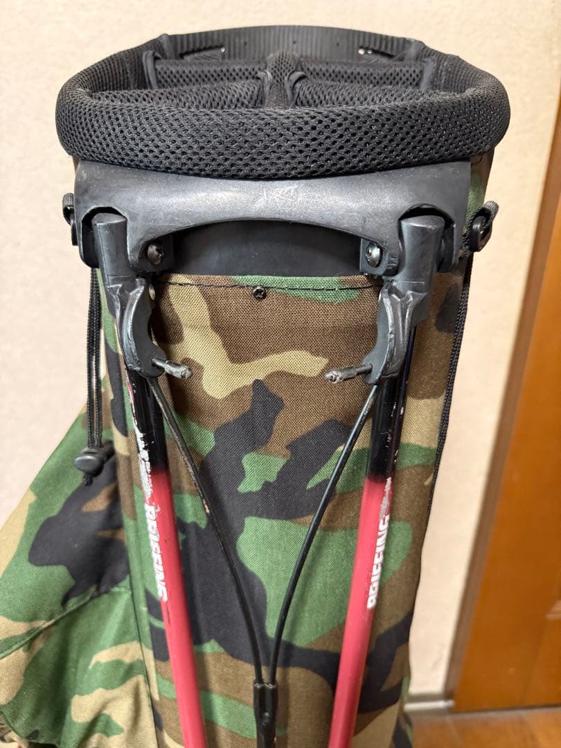 訳ありBeams Golf+BRIEFINGコラボ　迷彩キャディバッグ