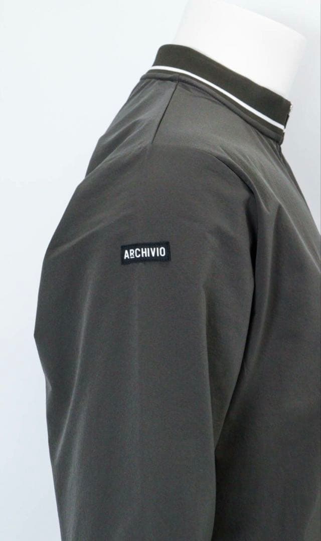 ARCHIVIO アルチビオ　ハーフジップリブ切替プルオーバー