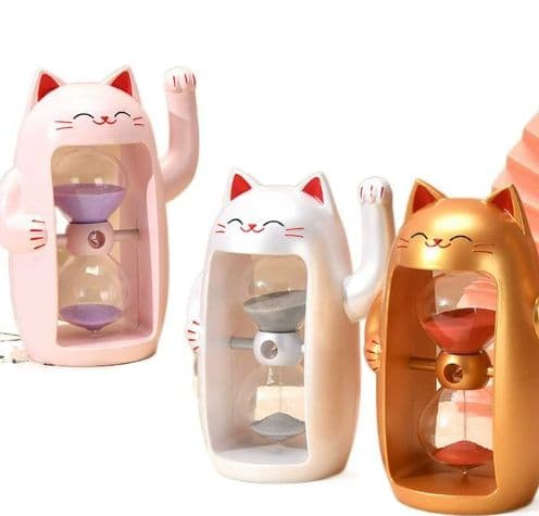猫型砂時計 3色セット