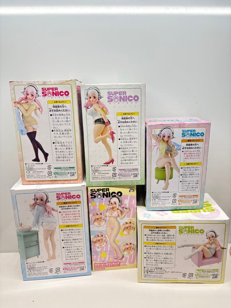 新品未開封 すーぱーそに子 スペシャルフィギュア 生活密着取材　6個　セット