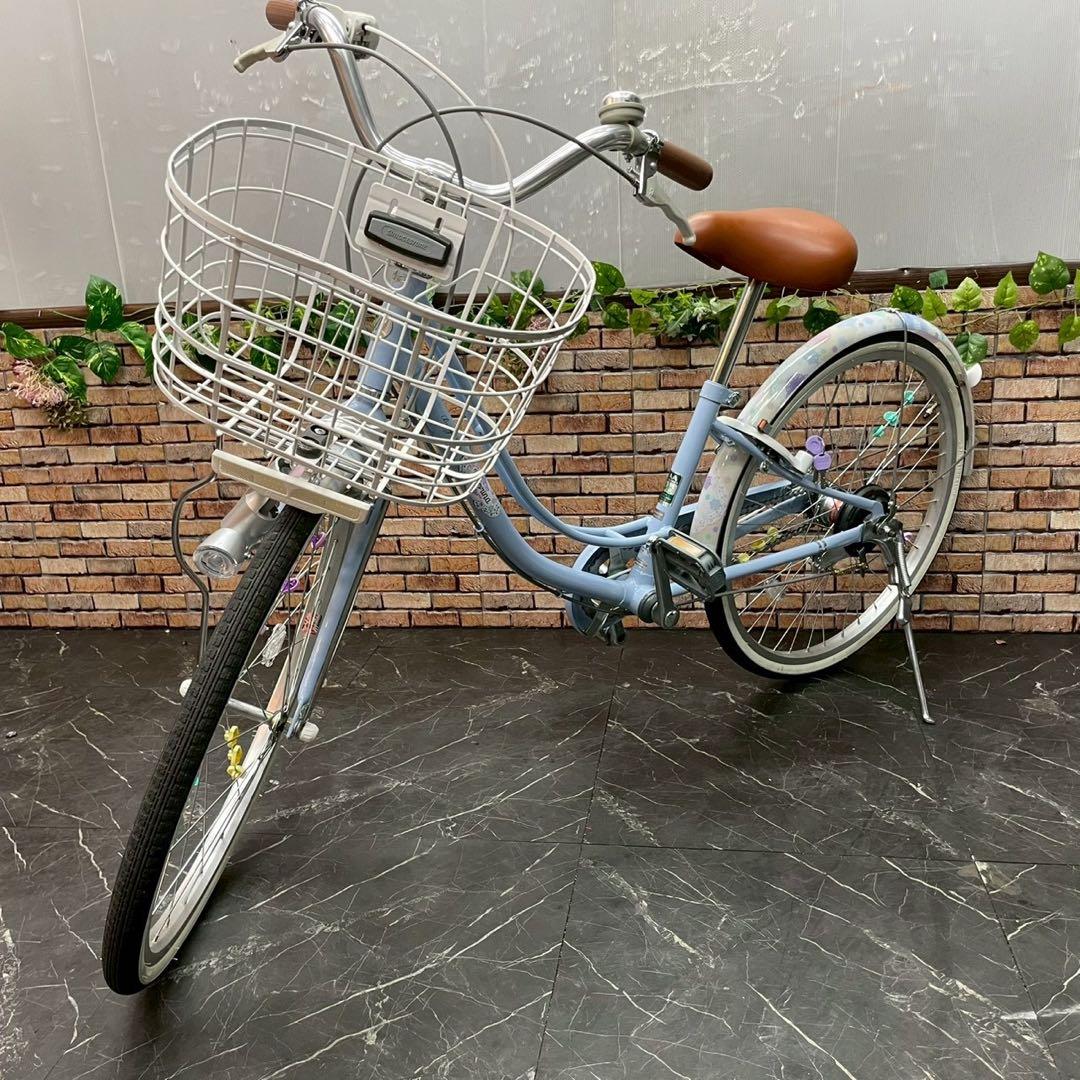 引き取り価格【78】 子供車 ブリヂストン Ricorina 水色 22インチ
