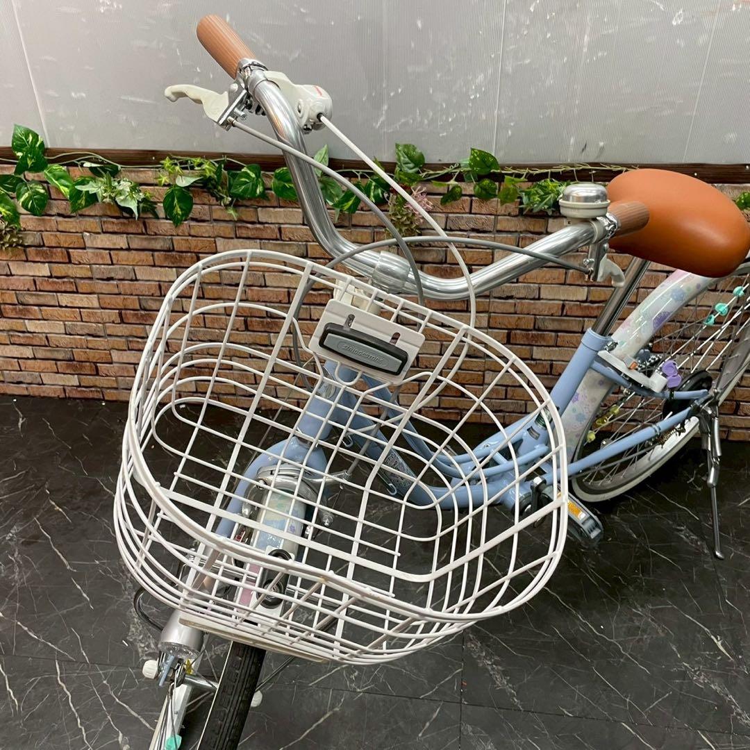 引き取り価格【78】 子供車 ブリヂストン Ricorina 水色 22インチ