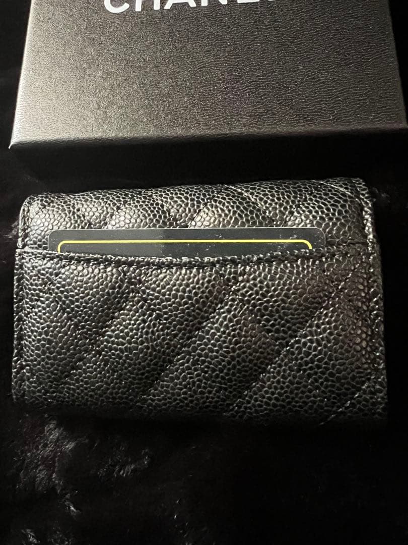 CHANEL ノベルティ キャビアスキン 財布