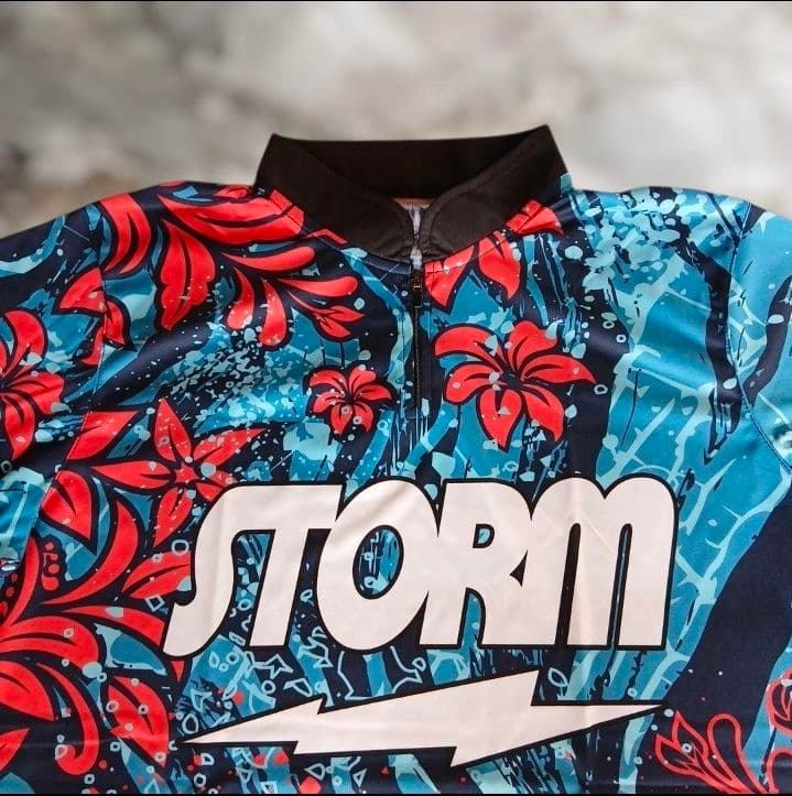 新品✨STORM【日本サイズXL】シーブルーム　大きめ　青　ロゴ入り　ボウリング