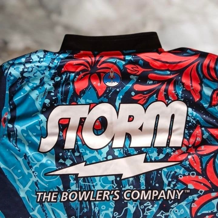 新品✨STORM【日本サイズXL】シーブルーム　大きめ　青　ロゴ入り　ボウリング