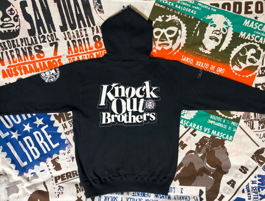 ★新品！新日本プロレスKnock Out BrothersフルジップパーカーXL
