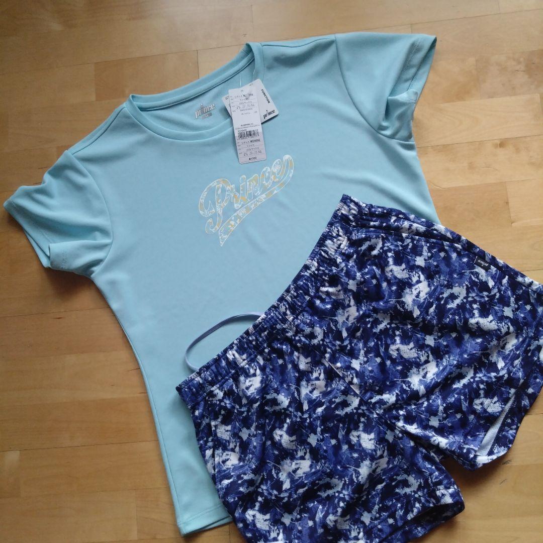 Prince　テニスウエア上下　Tシャツ＋ショートパンツ２点セット