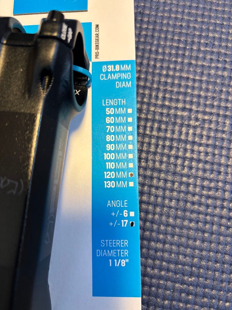 シマノPRO PLT ステム120mm ±17°