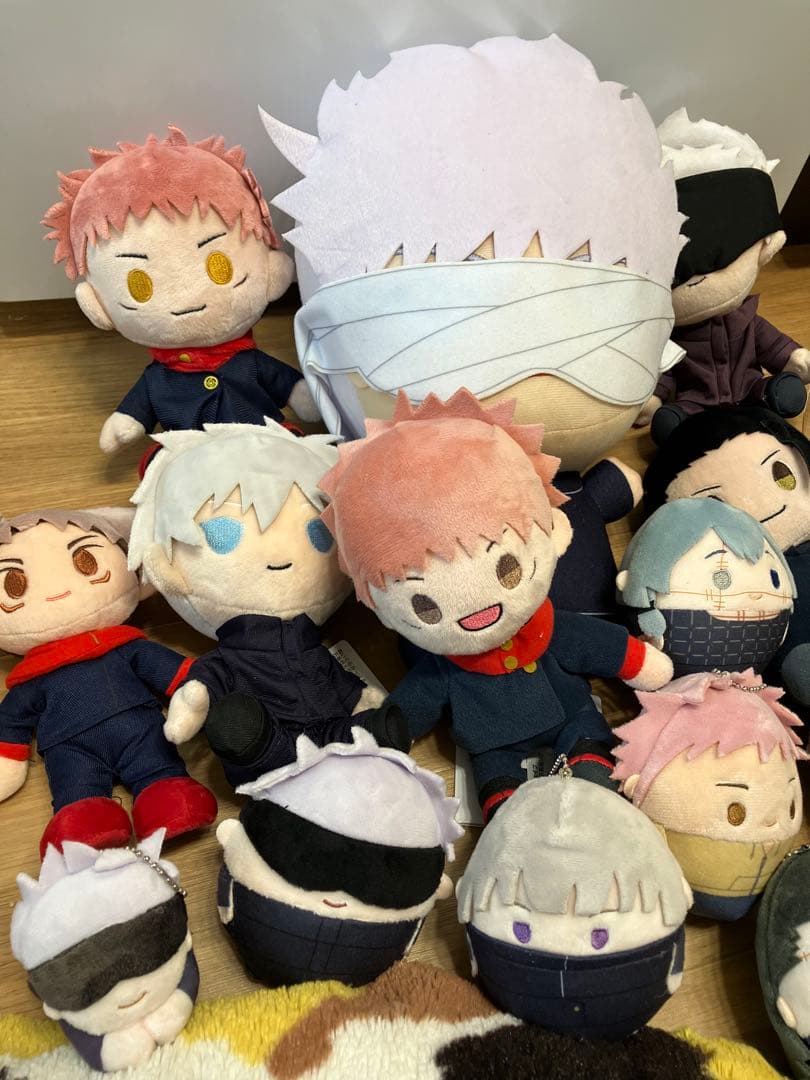 呪術廻戦アニメキャラクター ぬいぐるみ マスコット まとめ売り 17点セット
