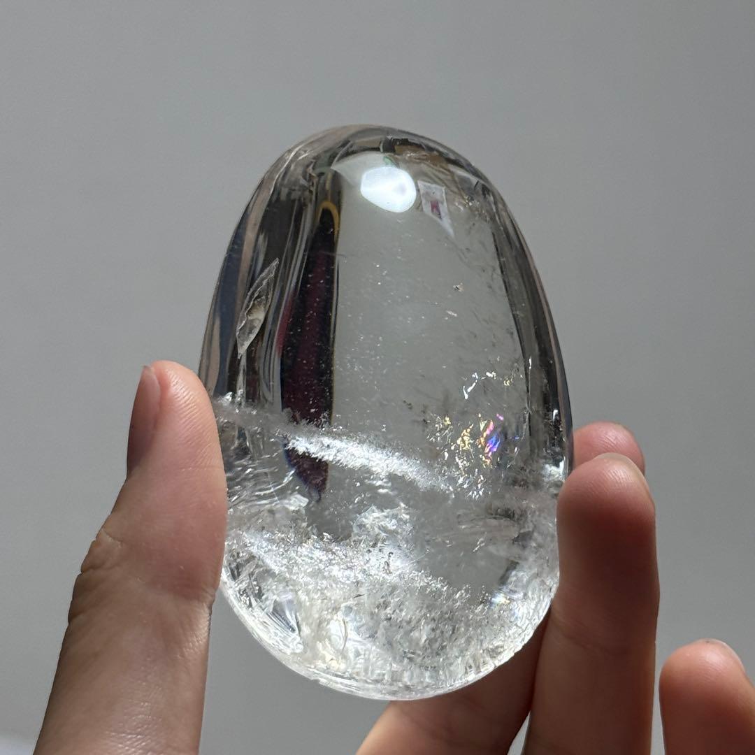 高品質　クリアクォーツ　握り石139.5g 浄化　NO.218