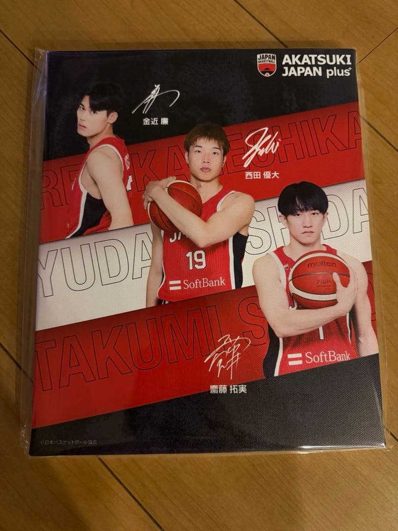 暁ジャパンプラス限定　選手キャンバスボード　西田優大　金近廉　齋藤拓実