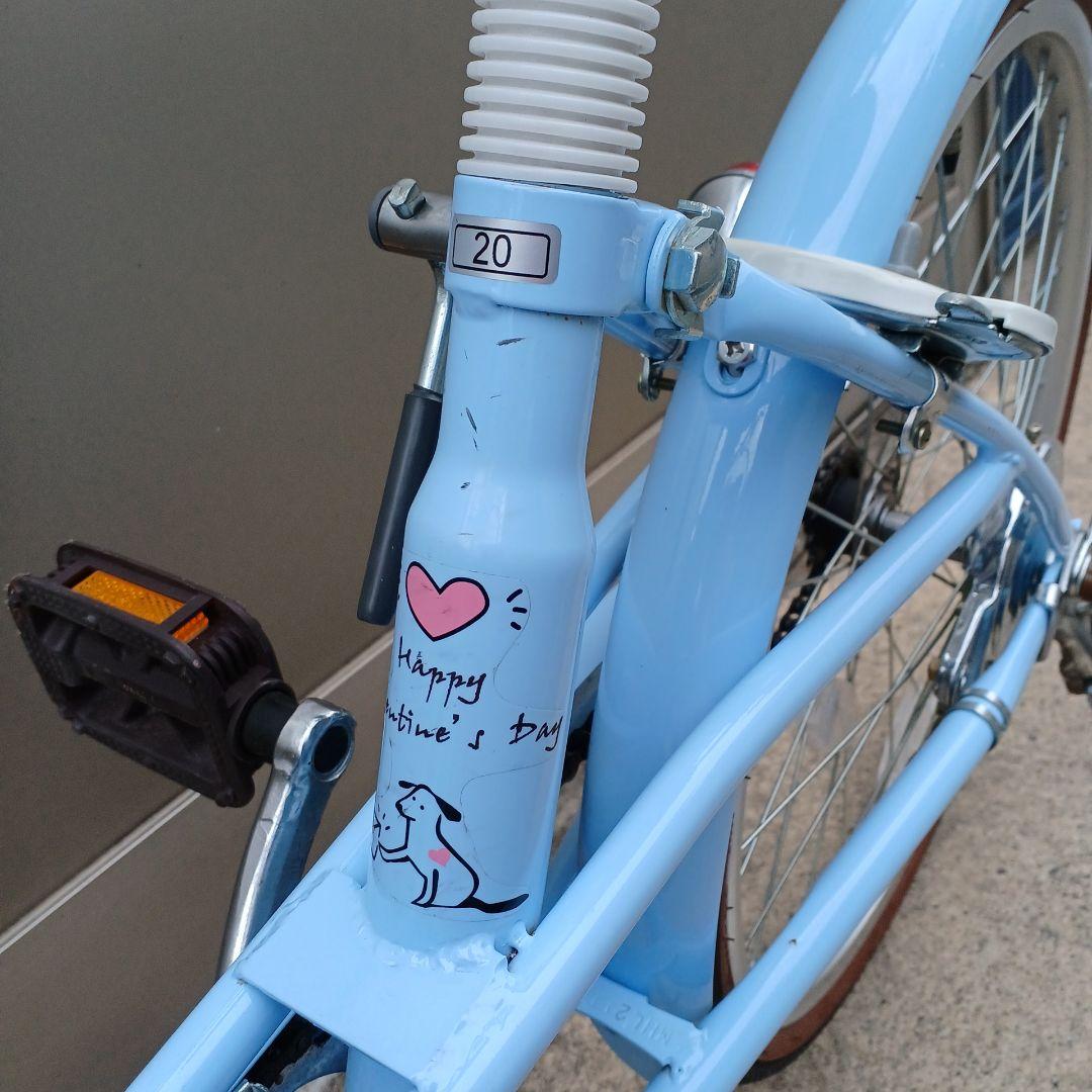 【千葉県引取限定】自転車　子供用 20インチ　 水色