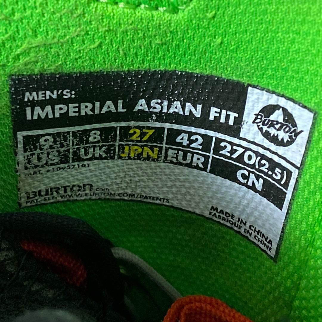 【即日発送】BURTON バートン　IMPERIAL ASIAN FIT 27㎝