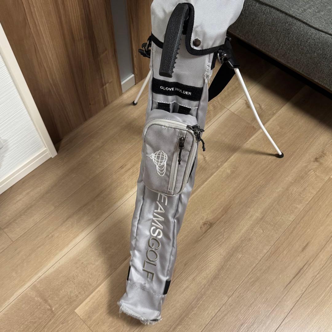 ビームスゴルフ グレー キャディバッグ　セルフスタンドゴルフケース