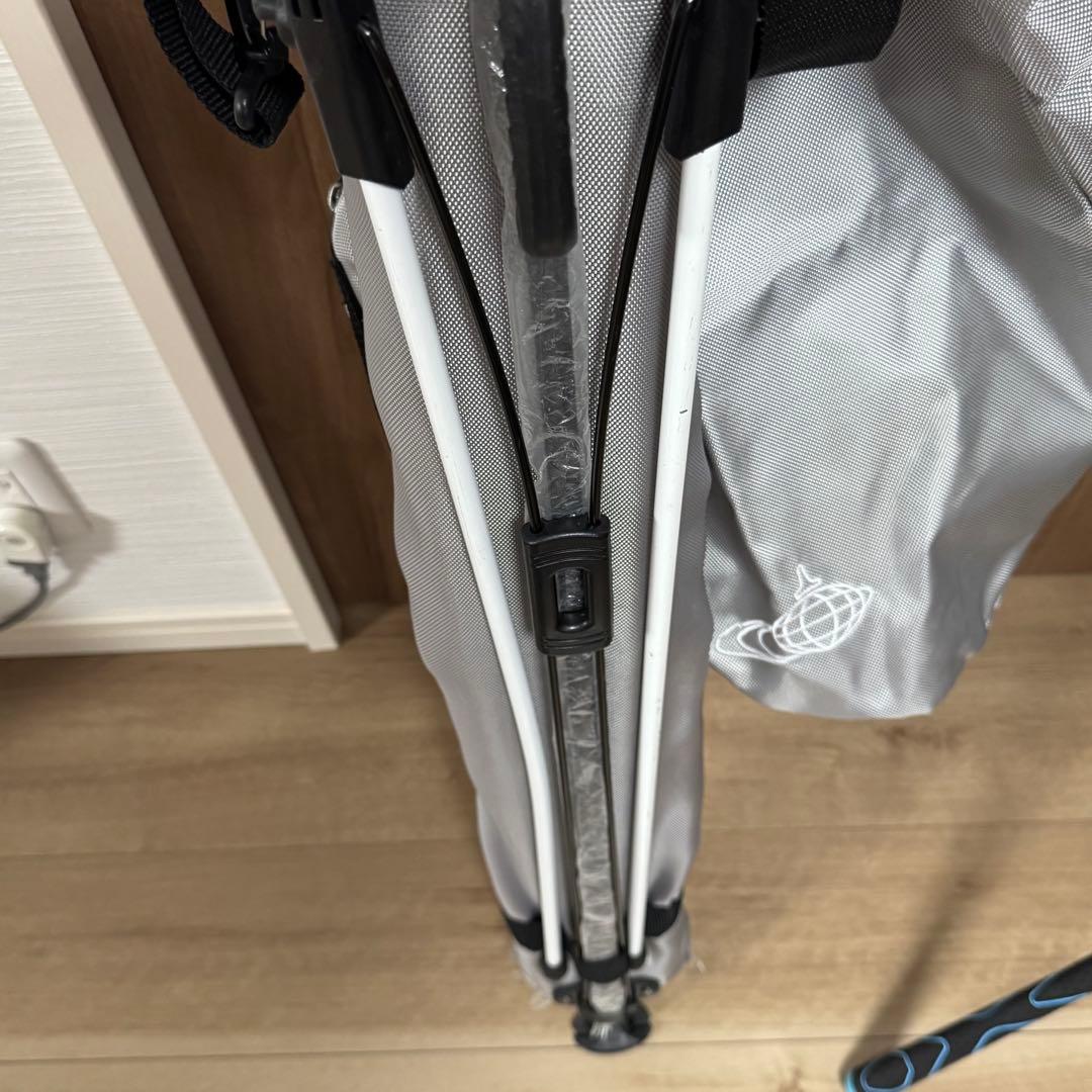 ビームスゴルフ グレー キャディバッグ　セルフスタンドゴルフケース
