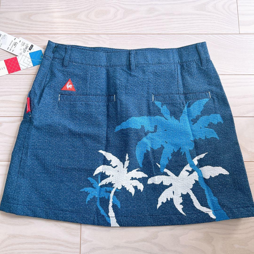 新品 le coq sportif パームツリー柄 ゴルフスカート