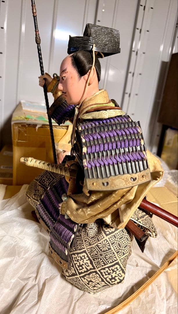 京都 丸屋 丸平 大木平蔵 五月人形 『武士・従者』 木製共箱 子どもの日