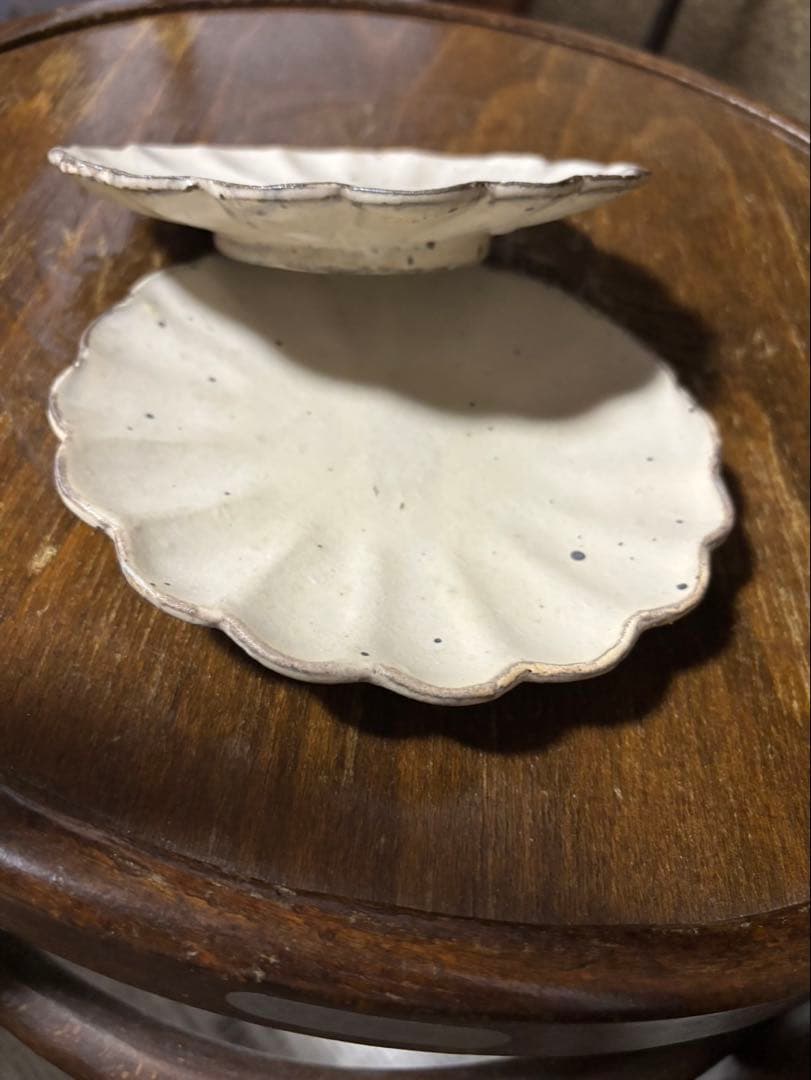 加藤祥孝　　5寸　輪花皿　もくもく器