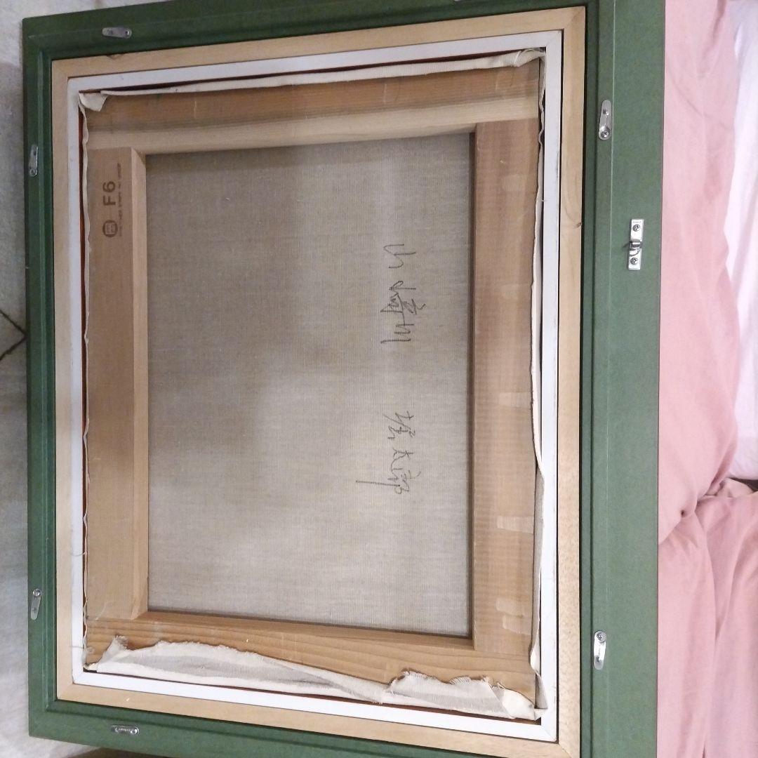 堀太郎 油絵 　名古屋桜の名所『山崎川』 風景画