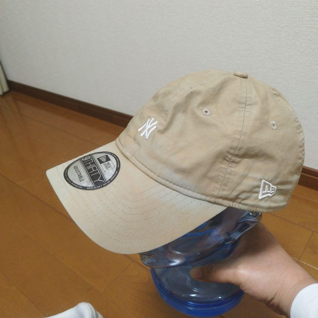 フェードあり　ニューエラ　ヤンキース　ベージュ　9THIRTY
