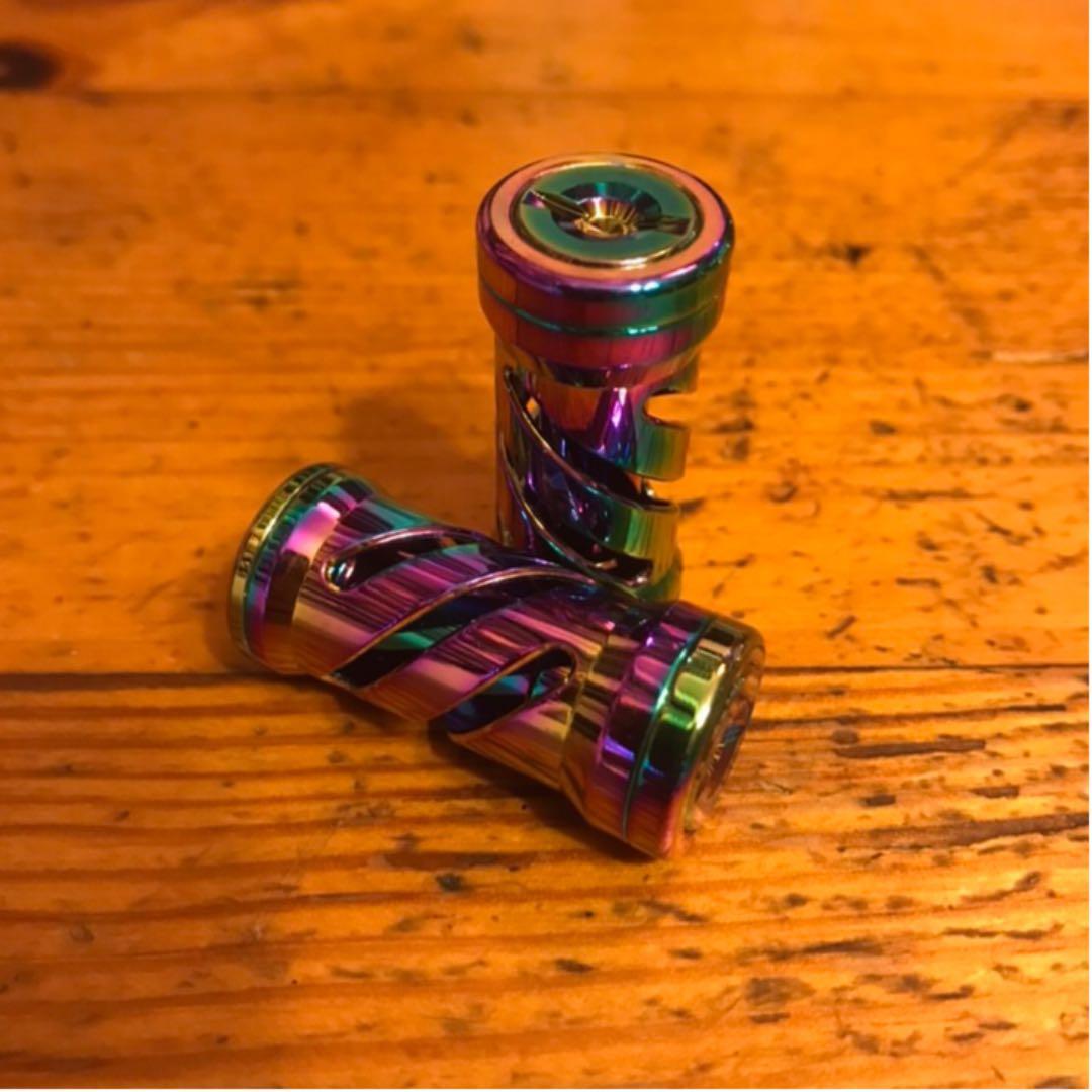 値下✴︎オーロラ✴︎4mm厚95mm✴︎アブ.ダイワ用カスタムストレートハンドル