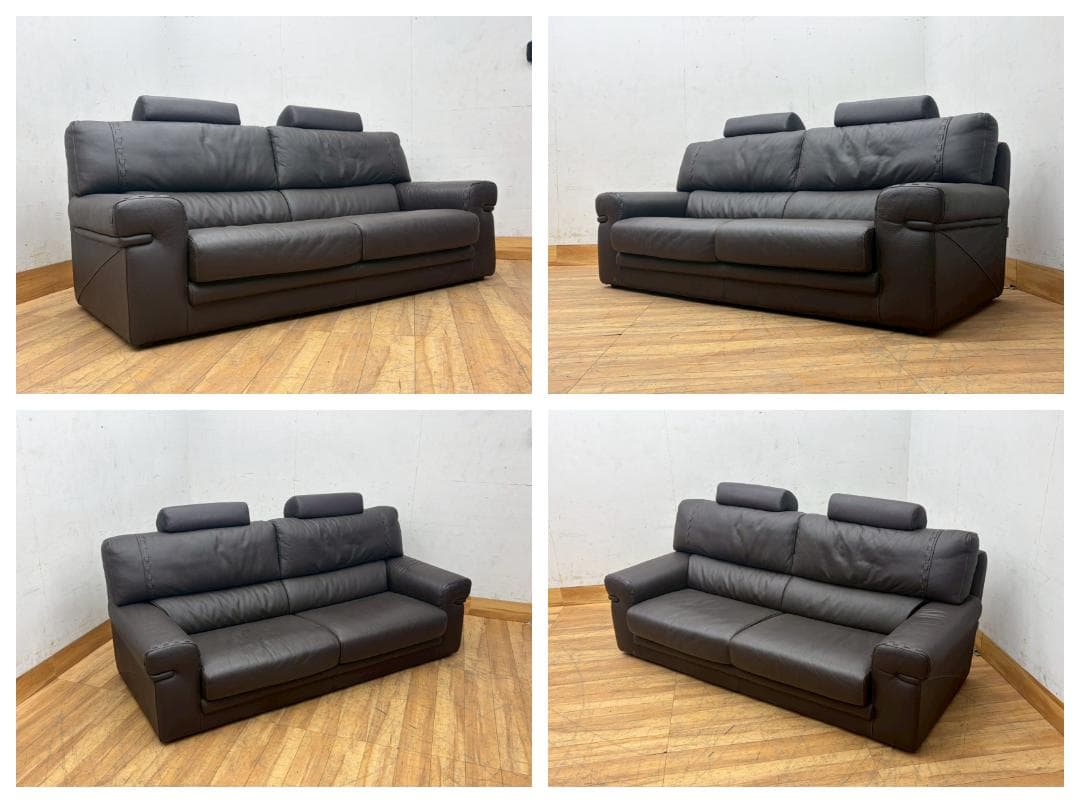 T8138☆展示品☆AlpaSalottiアルパサロンティ☆イタリア☆本革☆2P