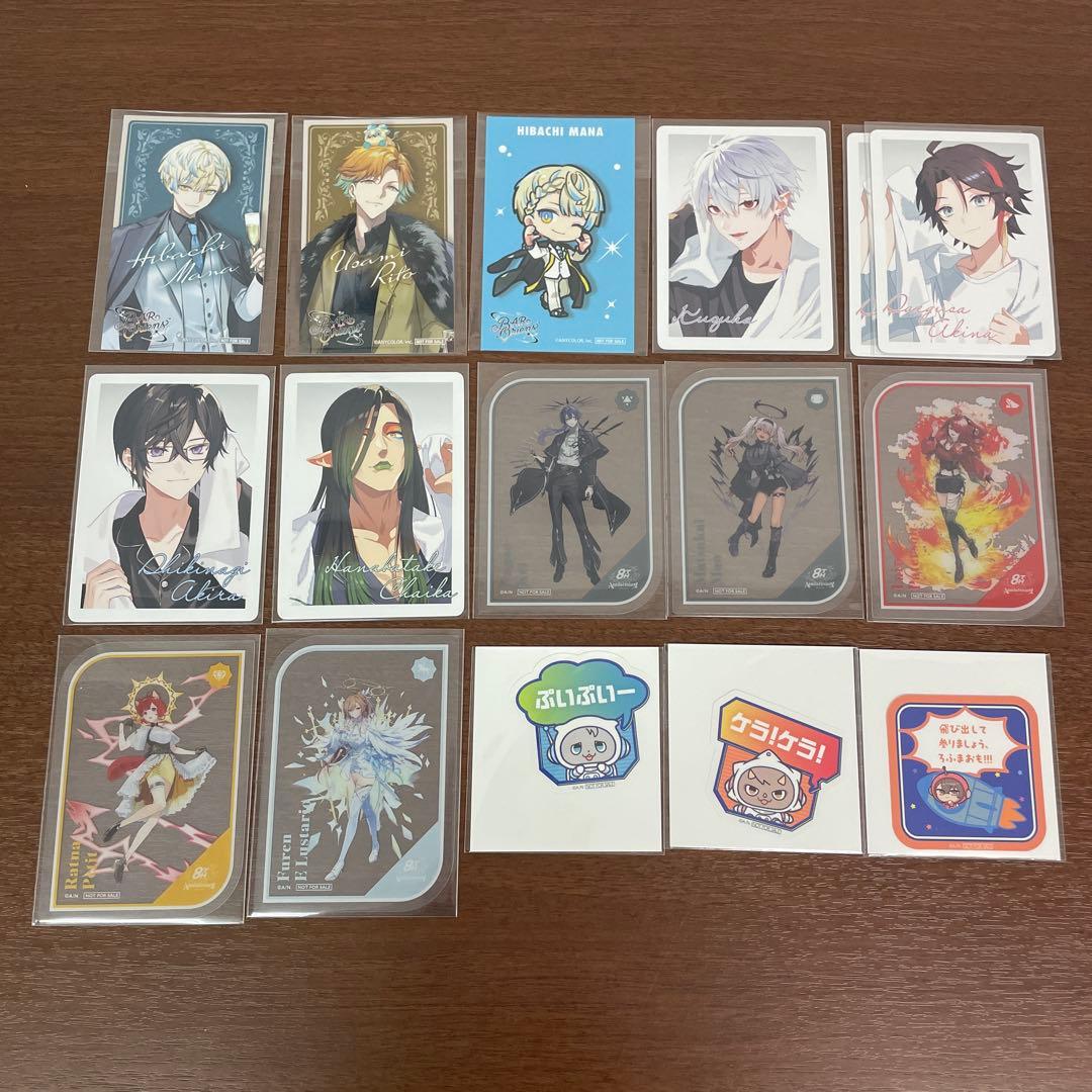 ❶にじさんじ チェキ風カード 特典カード ステッカー 紙類 まとめ売り