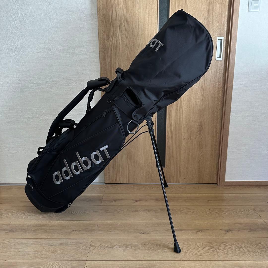美品 アダバット adabat スタンドキャディバッグ ブラック 9型
