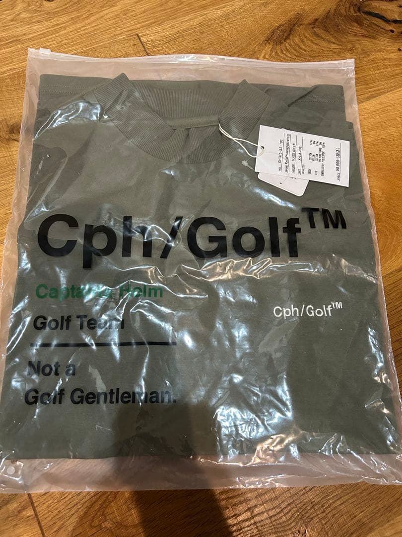 #Cph/Golf™ MOCK NECK TEE SLATE GREEN