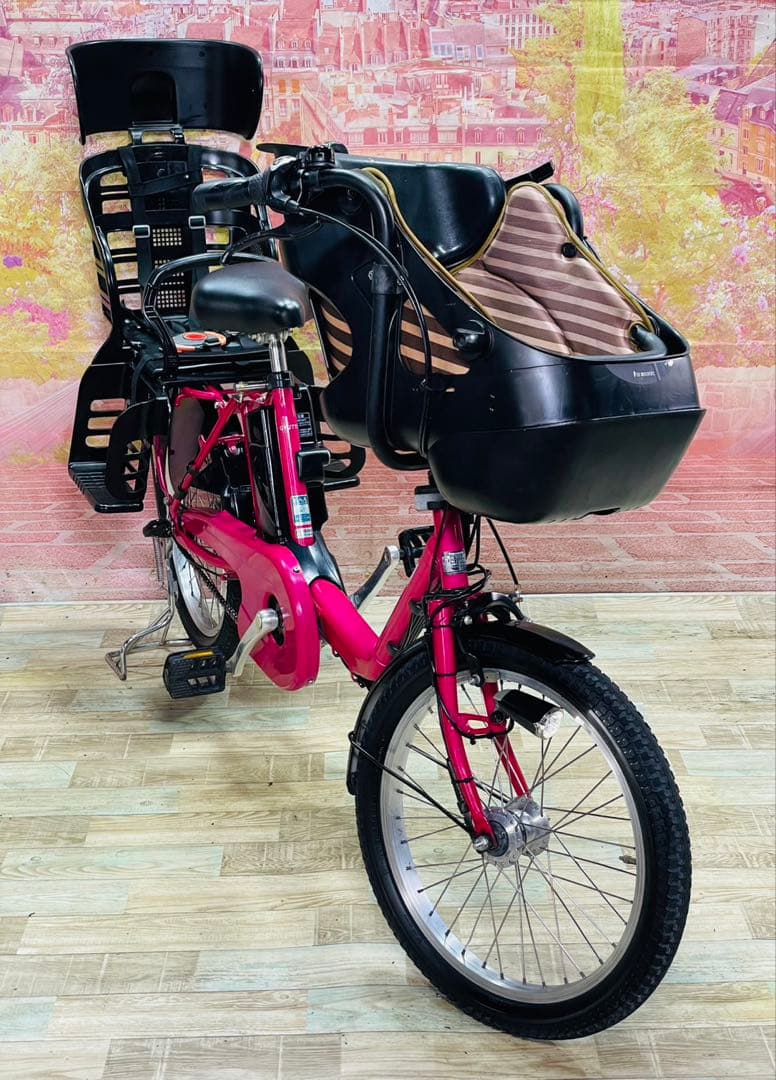ZK3671 電動自転車 パナソニック 子供乗せ 20インチ 送料無料