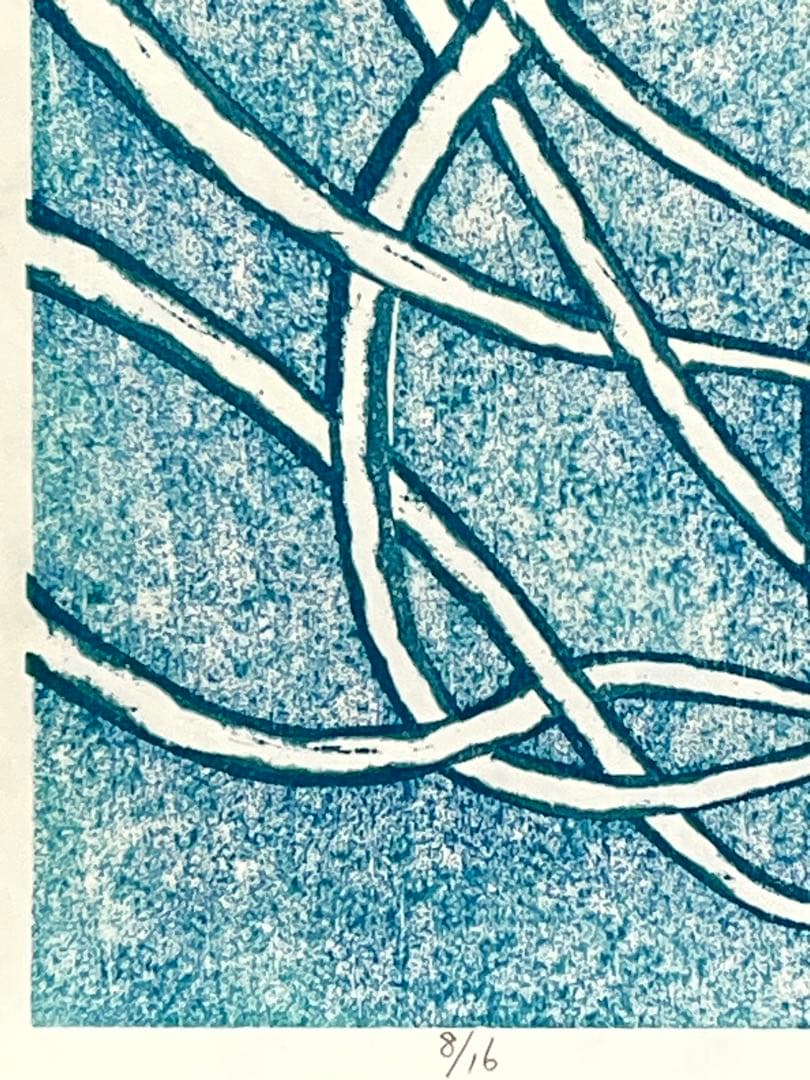 木版画 『#Worning』 心目獲