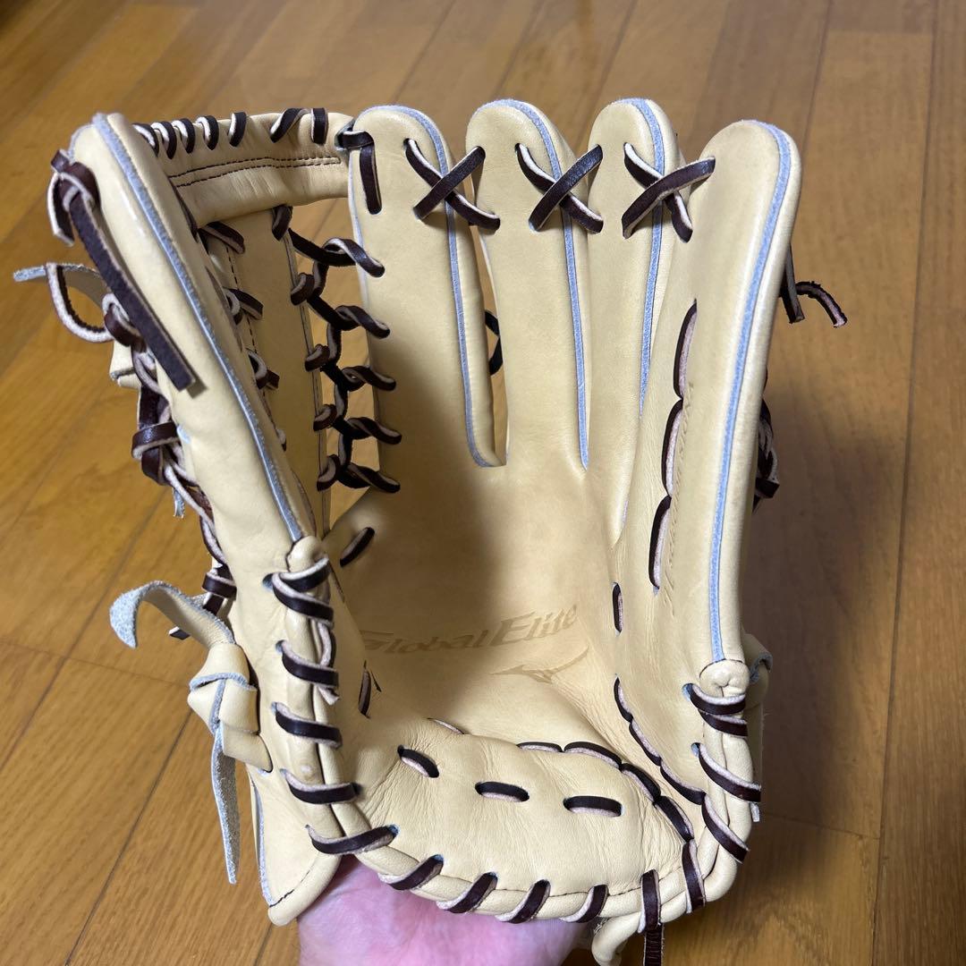 Mizuno グローバルエリート外野手 軟式グローブ ブロンド